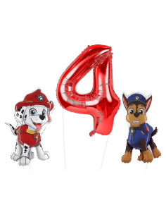 Paquete de globos Paw Patrol Toyland - Chase y Marshall 81 cm