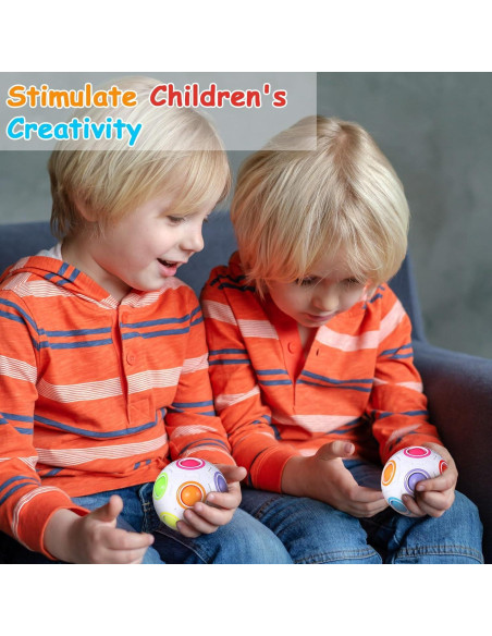 Paquete de 12 Bolas Antiestrés Arcoíris Lenwen - Juguete