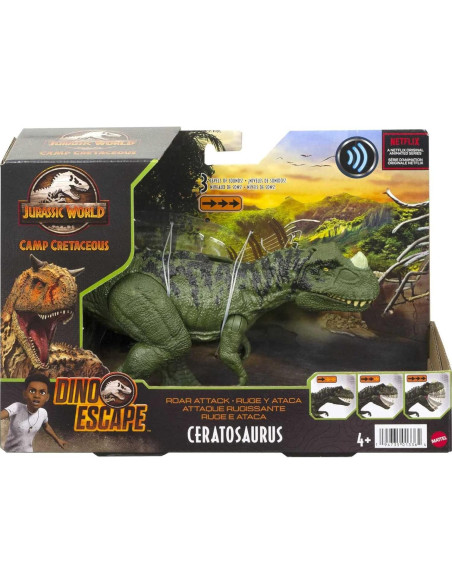 Jurassic World Juguete Ceratosaurus con Sonido y Movimiento