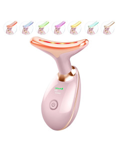 Masajeador Facial Sunpint Rosa 7 Colores Portátil