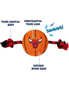 Juguete para mascotas Pets First Baloncesto NBA Chicago Bulls 2