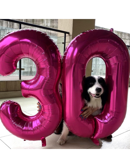 Globo Número 0 Rosa Fucsia 101,6 cm para Fiestas