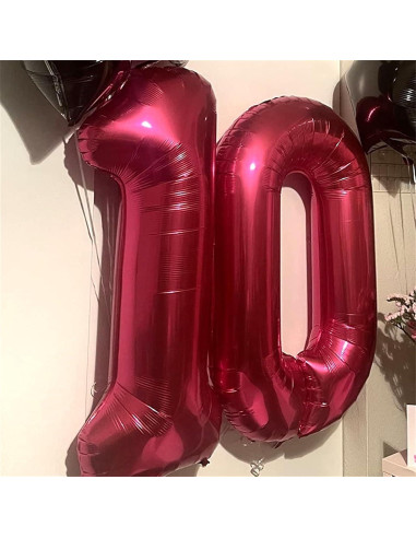 Globo Número 0 Rosa Fucsia 101,6 cm para Fiestas