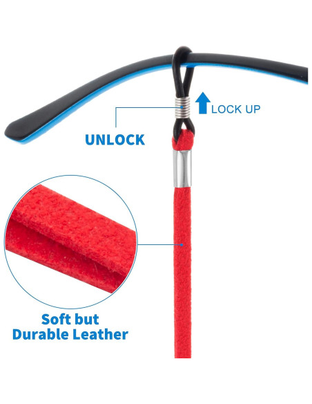 Correa para Gafas BILIONE 6 Pcs Multicolor Ajustable