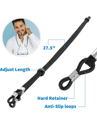 Correa para Gafas BILIONE 6 Pcs Multicolor Ajustable