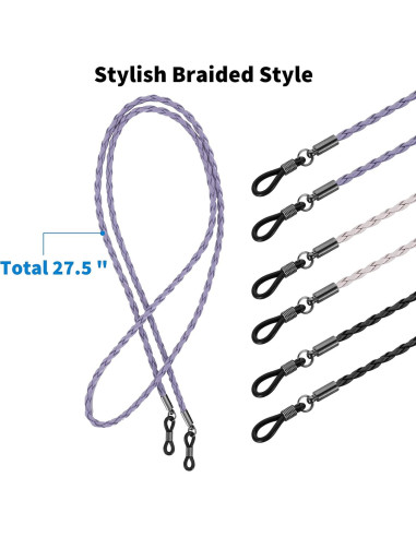 Correa para Gafas BILIONE 6 Pcs Multicolor Ajustable