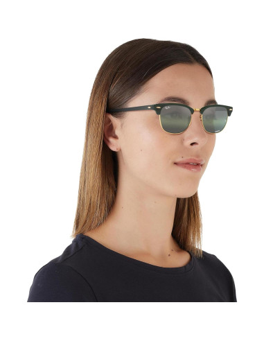 Gafas de sol Ray-Ban RB3016 Clubmaster Verde Dorado 49mm