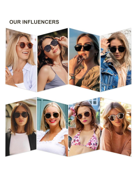 Gafas de sol hexagonales SOJOS UV400 para mujeres púrpura