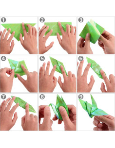 Papel de Origami Brillante Milisten 100 Hojas 15x15 cm 2