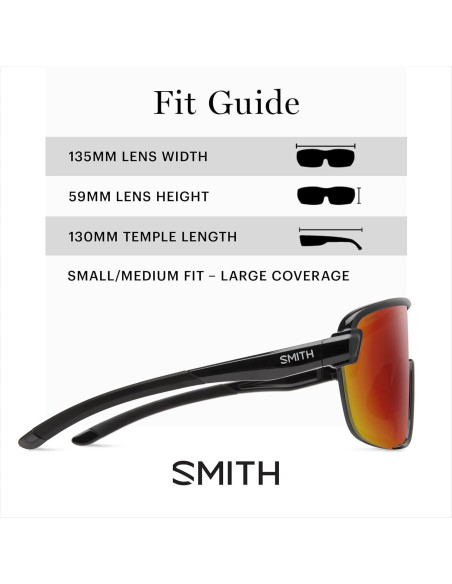Gafas de sol Smith Bobcat - Unisex, lentes ChromaPop, ligeras