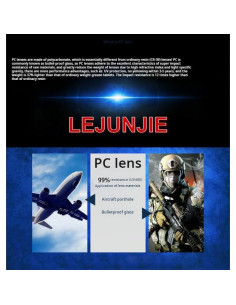 Gafas de Seguridad LEJUNJIE con 3 Lentes Intercambiables 2