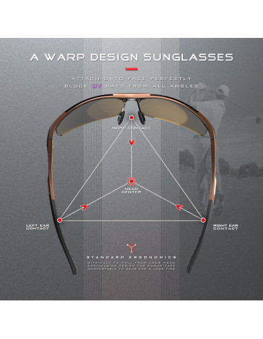 Gafas de sol SIPLION polarizadas para hombres UV400 ligeras