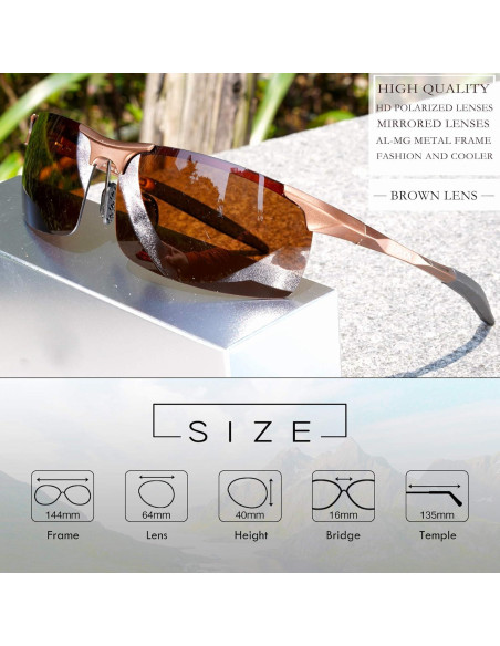 Gafas de sol SIPLION polarizadas para hombres UV400 ligeras Gafas de sol SIPLION polarizadas para hombres UV400 ligeras