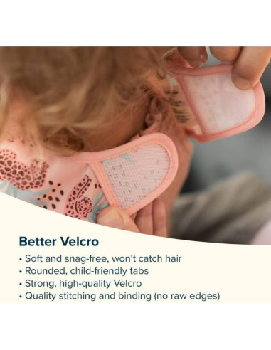 Babero Impermeable Tiny Twinkle Floral Azul 6-24 meses