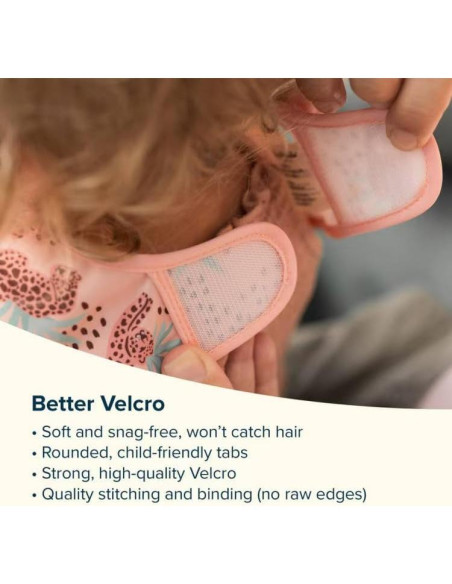 Babero Impermeable Tiny Twinkle Floral Azul 6-24 meses