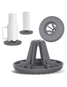 Soporte de Secado de Botellas BANGIE - Silicona Gris - Paquete de 2