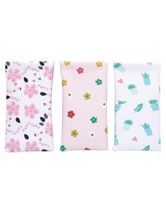 Pack 3 Fundas de Gafas PU con Cierre Superior