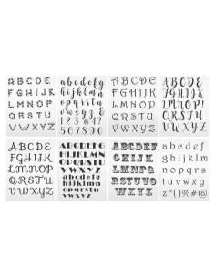 Juego de 8 Sellos Transparentes GLOGLOW para Scrapbooking