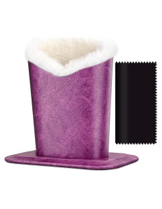 Soporte de Gafas PG6 Morado Forrado de Peluche Suave
