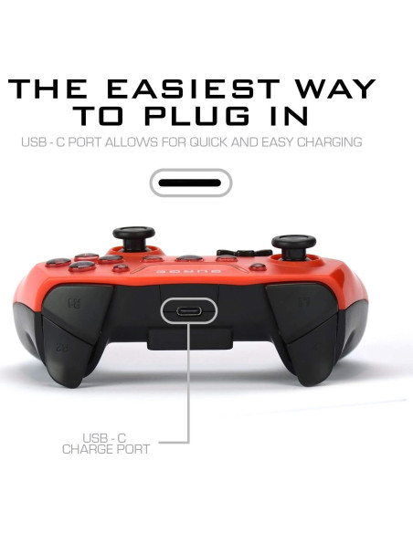 Controlador Inalámbrico Surge SwitchPad Pro Rojo - 4 Botones Macro