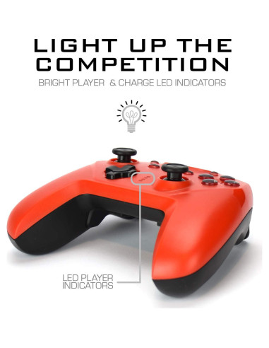 Controlador Inalámbrico Surge SwitchPad Pro Rojo - 4 Botones Macro