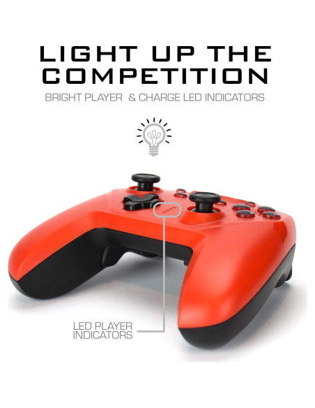 Controlador Inalámbrico Surge SwitchPad Pro Rojo - 4 Botones Macro