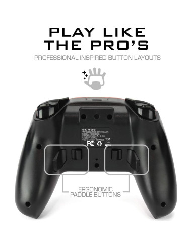 Controlador Inalámbrico Surge SwitchPad Pro Rojo - 4 Botones Macro