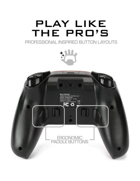 Controlador Inalámbrico Surge SwitchPad Pro Rojo - 4 Botones Macro