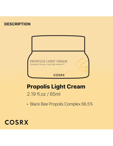 Crema Hidratante COSRX Full Fit Propóleo 65ml - Cuidado Facial