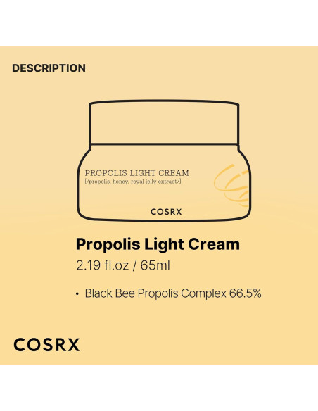 Crema Hidratante COSRX Full Fit Propóleo 65ml - Cuidado Facial Crema Hidratante COSRX Full Fit Propóleo 65ml - Cuidado Facial