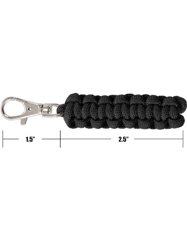 Paquete de 4 tiradores de cremallera Techion paracord