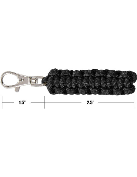 Paquete de 4 tiradores de cremallera Techion paracord