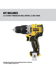 Taladro de Percusión DEWALT DCD706B 12V Recargable 2