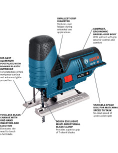 Sierra de Calar Bosch JS120N 12V Inalámbrica Vel. Variable 2