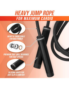 Cuerda de Salto con Peso Epitomie Fitness PowerSkip PII 0.45kg 2