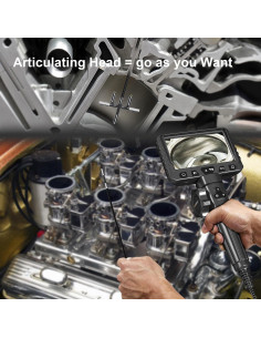 Endoscopio Articulado DXZtoz 3.9mm 1080P Luz Flexible 2