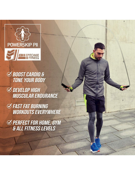 Cuerda de Salto con Peso Epitomie Fitness PowerSkip PII 0.45kg