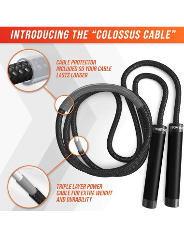 Cuerda de Salto con Peso Epitomie Fitness PowerSkip PII 0.45kg