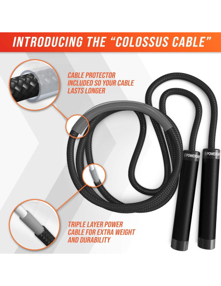 Cuerda de Salto con Peso Epitomie Fitness PowerSkip PII 0.45kg