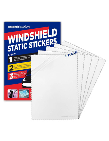Aplicador de Calcomanías para Parabrisas SMASMILE 5 Piezas 12.7x17.8cm