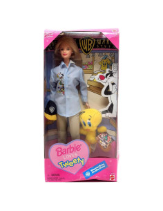 Muñeca Barbie Edición Especial con Tweety Bird de peluche