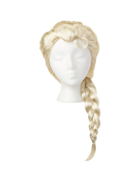 Peluca Elsa Disney Frozen 2 50.8 cm con trenza para niñas