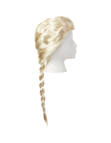 Peluca Elsa Disney Frozen 2 50.8 cm con trenza para niñas