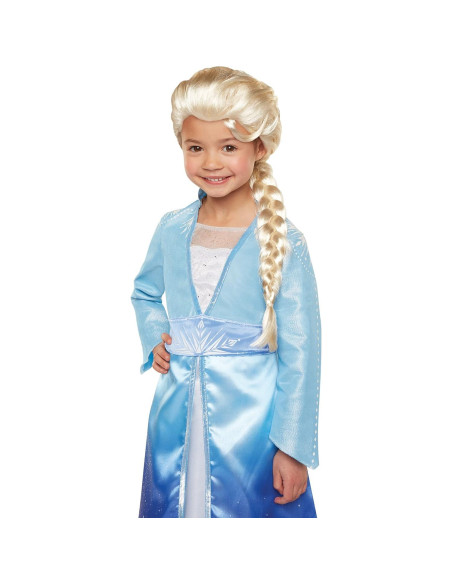 Peluca Elsa Disney Frozen 2 50.8 cm con trenza para niñas