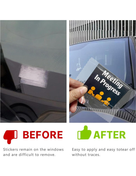 Aplicador de Calcomanías para Parabrisas SMASMILE 5 Piezas 12.7x17.8cm