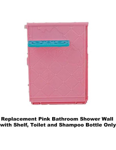 Piezas de Repuesto Barbie Casa de Ensueño X7949 - Ducha, Inodoro y Champú 2