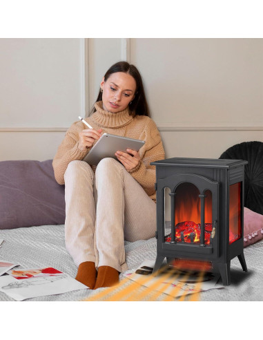 Estufa Eléctrica Xbeauty 32cm 3D Portátil 1000W/1500W