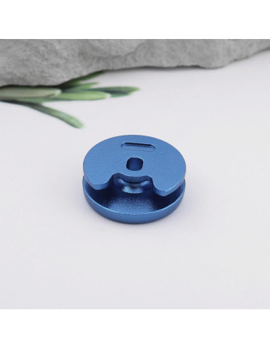Tapa de Joystick Reemplazo YINETTECH Azul Metal para Nintendo 3DS