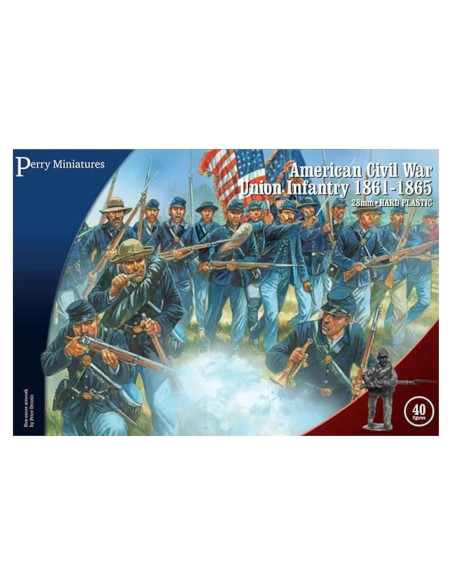 Miniaturas Infantería Unión Guerra Civil Americana 28mm Perry