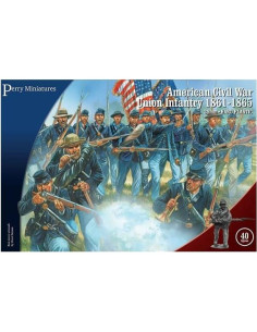 Miniaturas Infantería Unión Guerra Civil Americana 28mm Perry 2